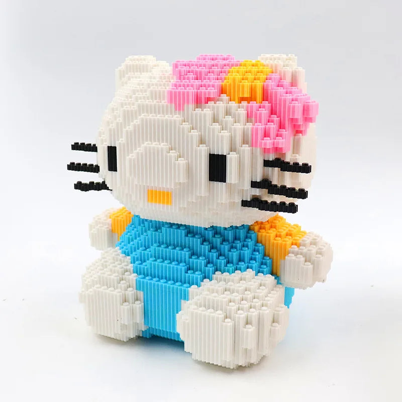 Mega zittende Hello kitty | Bouwsteentjes | Morgen in huis