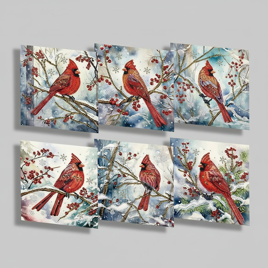 Verschillende Kaarten | 6 stuks | Diamond Painting
