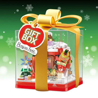 Kerstappel in cadeautje | Bouwsteentjes