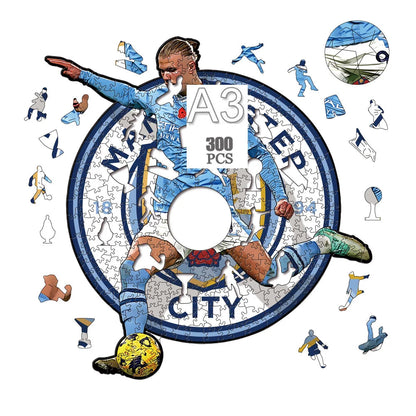 Erling Haaland Schot | Houten Puzzel