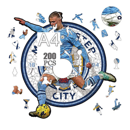 Erling Haaland Schot | Houten Puzzel