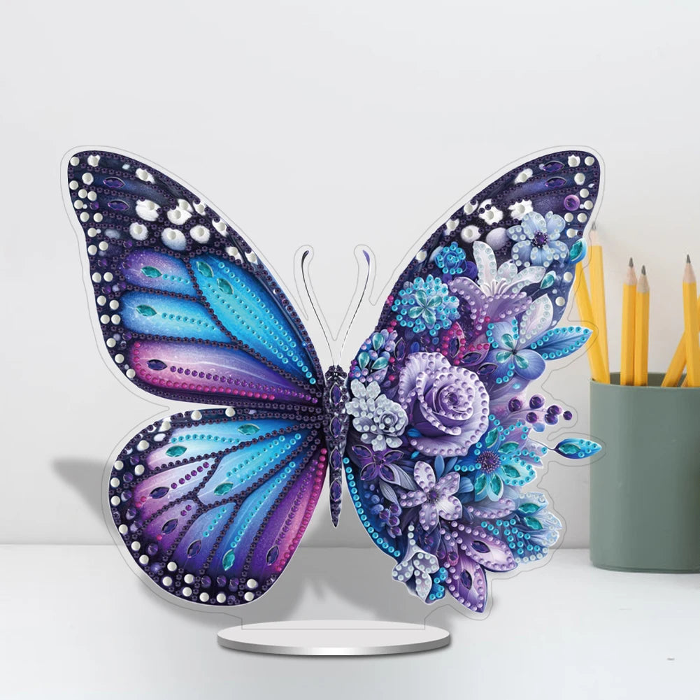 5D Paarse vlinder | Diamond painting