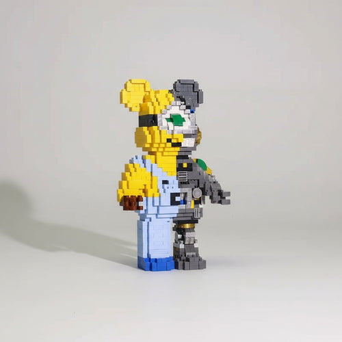 Geel wezen robot | Bouwsteentjes