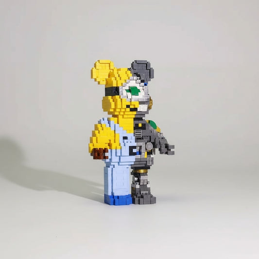 Geel wezen robot | Bouwsteentjes