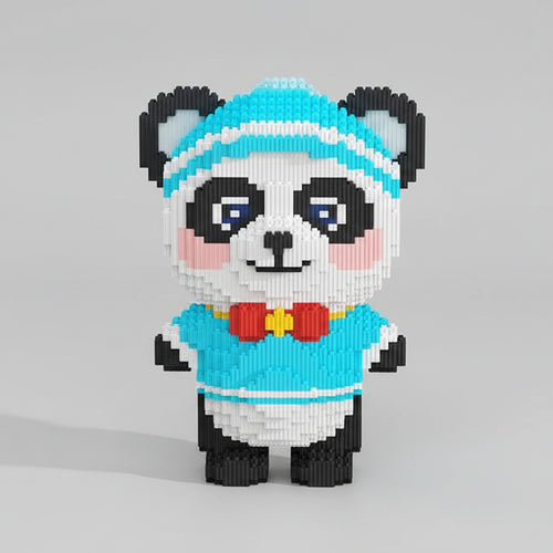 Panda met Strik | Bouwsteentjes