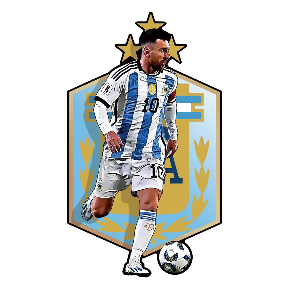 Messi Argentinië logo | Houten Puzzel