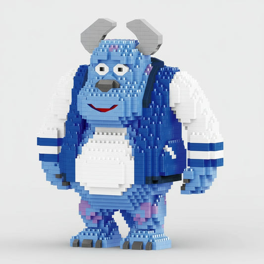 Blauw monster | Bouwsteentjes