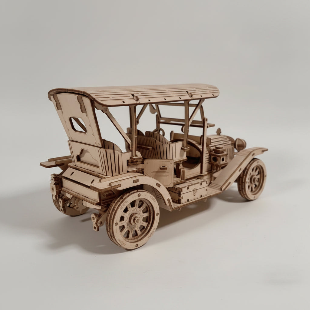 Vintage klassieke auto | Houten Bouwpakket