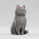 Blauwe Rus Kat | Bouwsteentjes