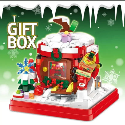 Kerstappel in cadeautje | Bouwsteentjes