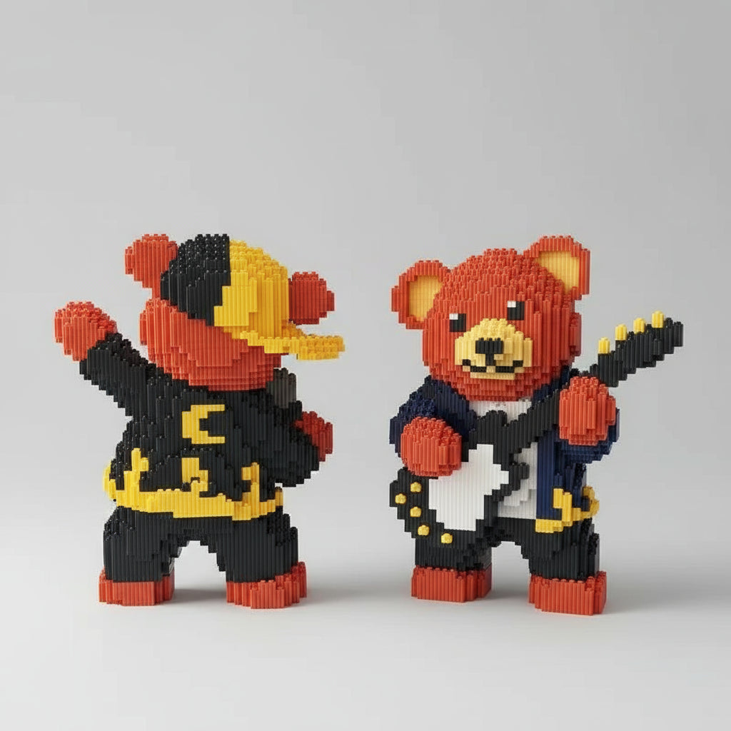 Knuffel beer band | Bouwsteentjes