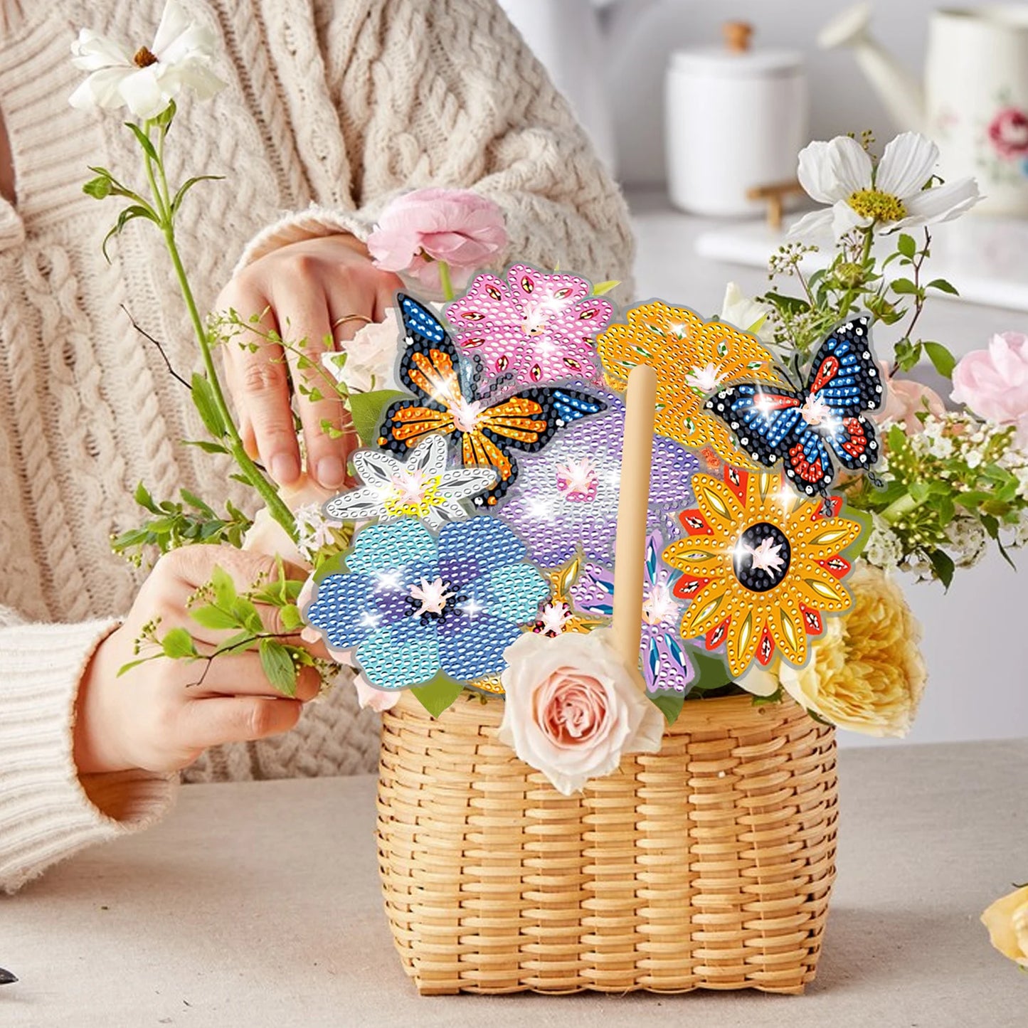 Prachtig bloemen boeket | Diamond painting