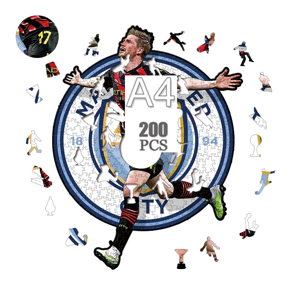 Kevin de Bruyne | Manchester City | Houten Puzzel