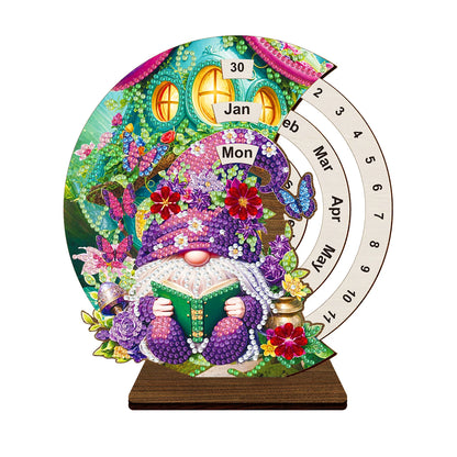 Paarse kabouter | Kalender | Diamond painting
