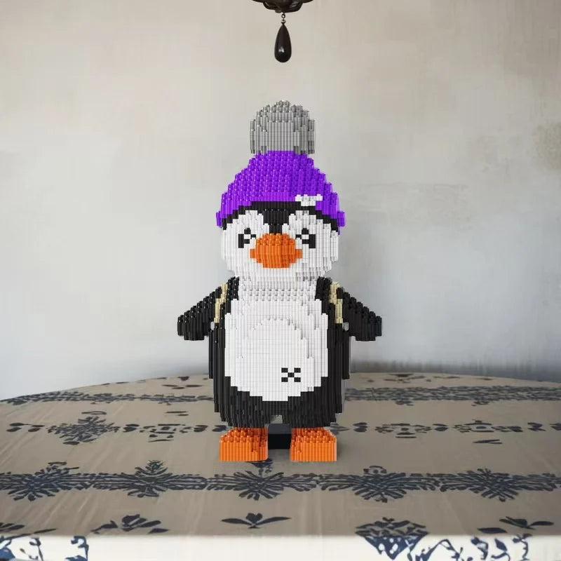 Pinguin met muts | Bouwsteentjes
