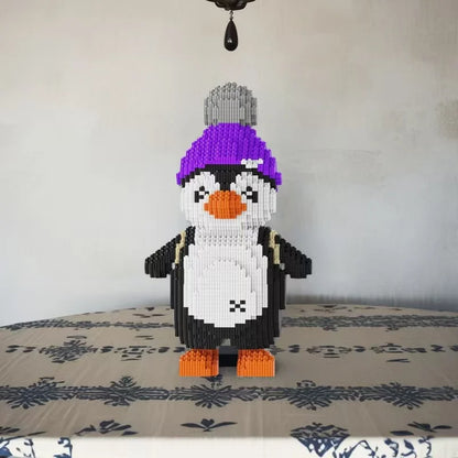 Pinguin met muts | Bouwsteentjes