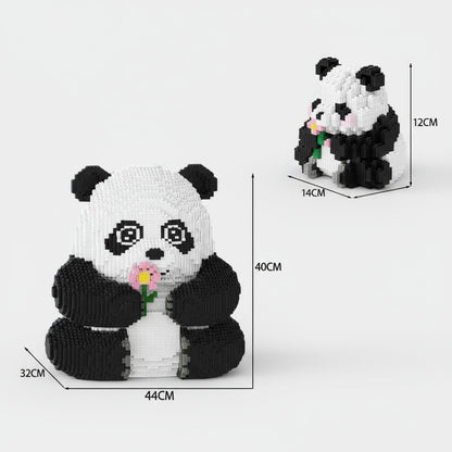 Mega & kleine panda | Bouwsteentjes