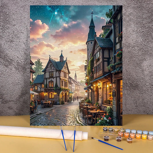 Winkelstraat | Schilderen op Nummer