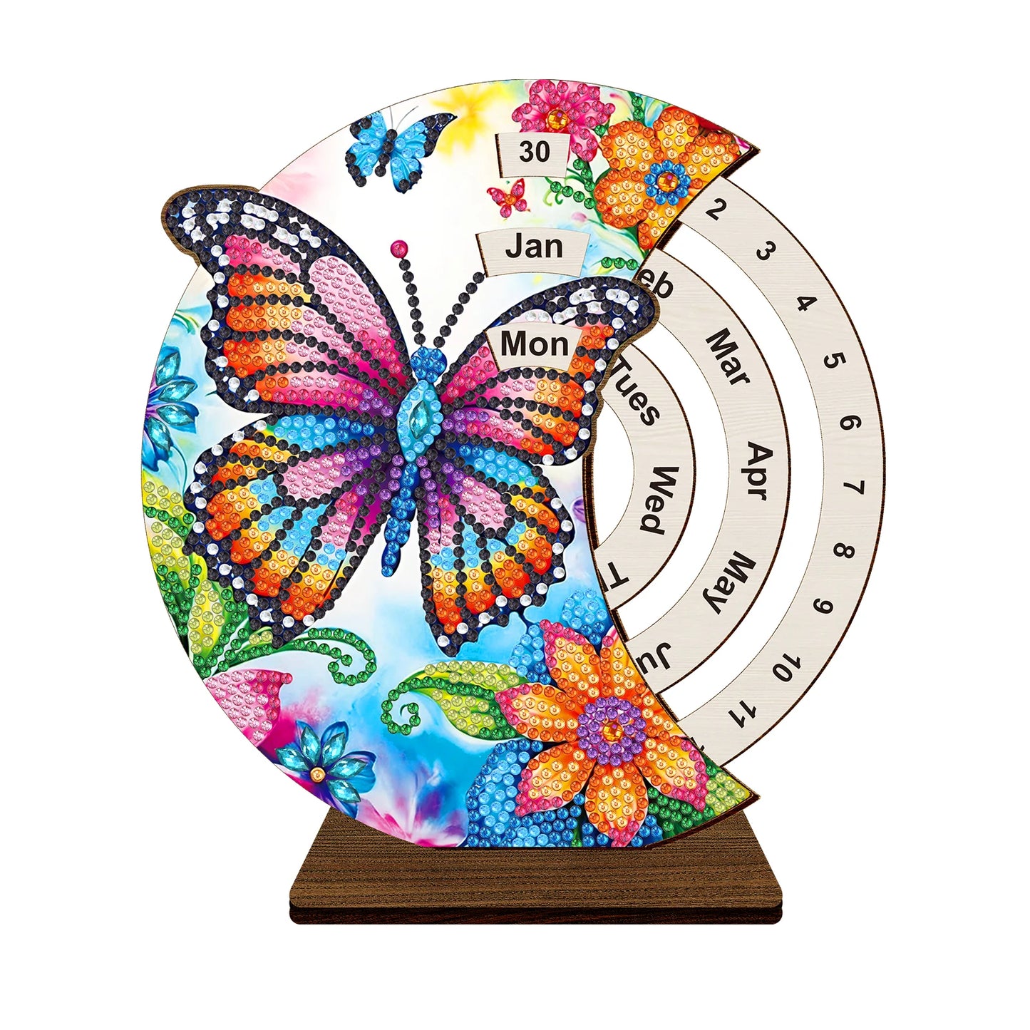 Gekleurde vlinder  | Kalender | Diamond painting