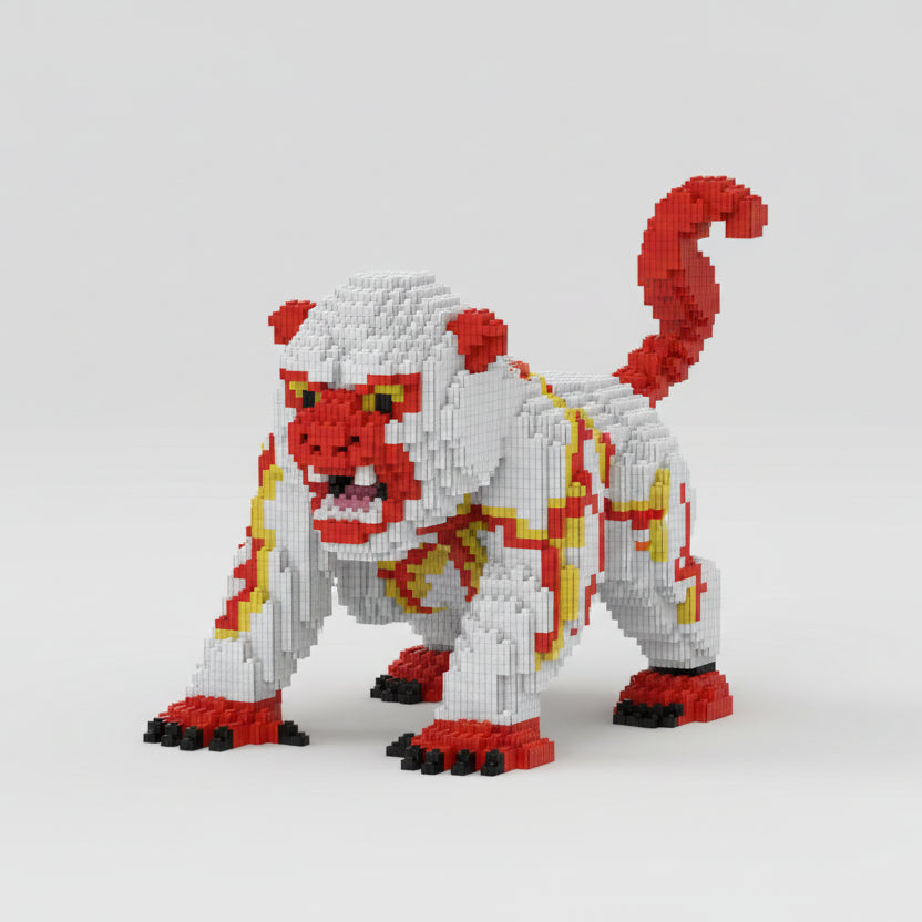 Witte aap | Bouwsteentjes