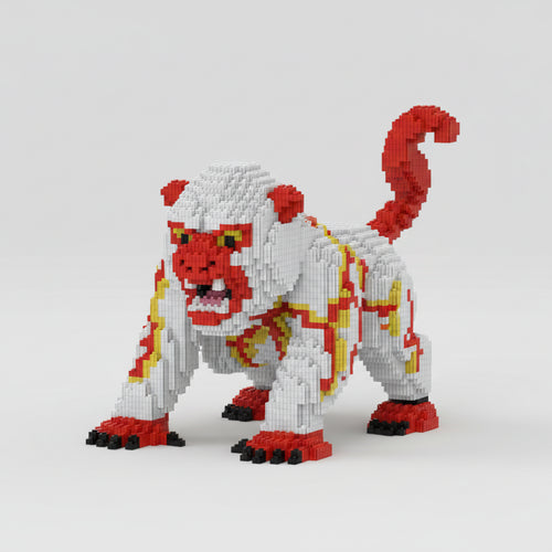 Witte aap | Bouwsteentjes