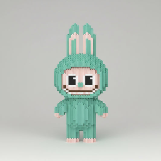 Groene Labubu | Bouwsteentjes