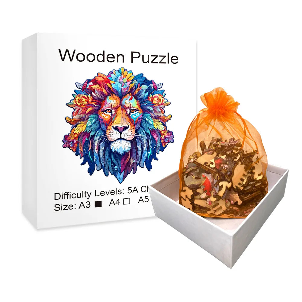 Koning Leeuw  | Houten Puzzel