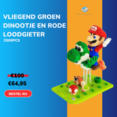 Vliegend groen dinootje en rode loodgieter | Bestseller