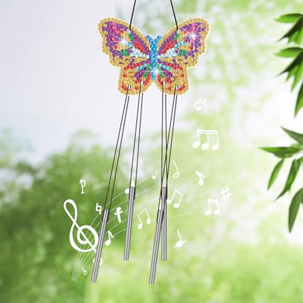 Vlinders Windgong | Diamond painting
