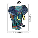 Blauwe Olifant  | Houten Puzzel