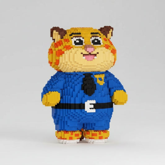 Grote politie kat | Bouwsteentjes