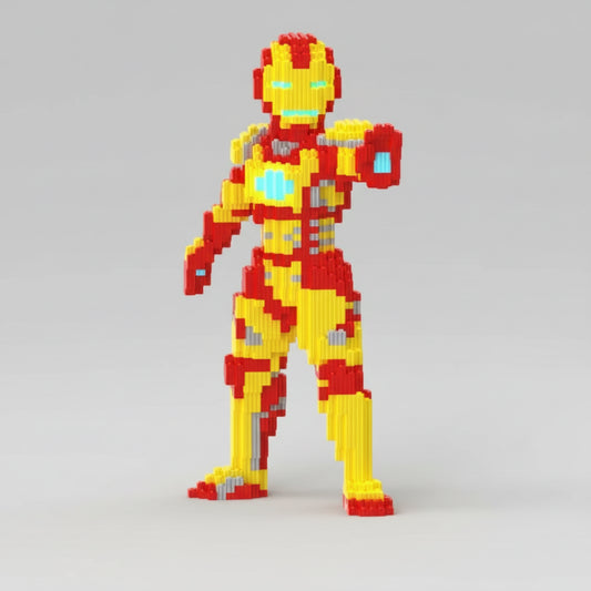 Gele superheld | Bouwsteentjes