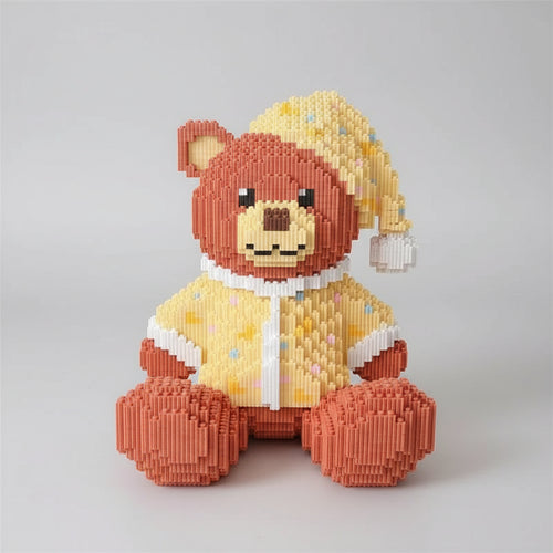 Beer met slaapmuts | Bouwsteentjes