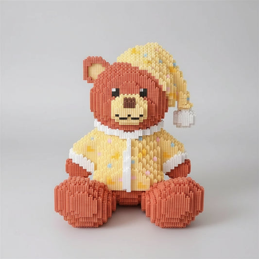 Beer met slaapmuts | Bouwsteentjes