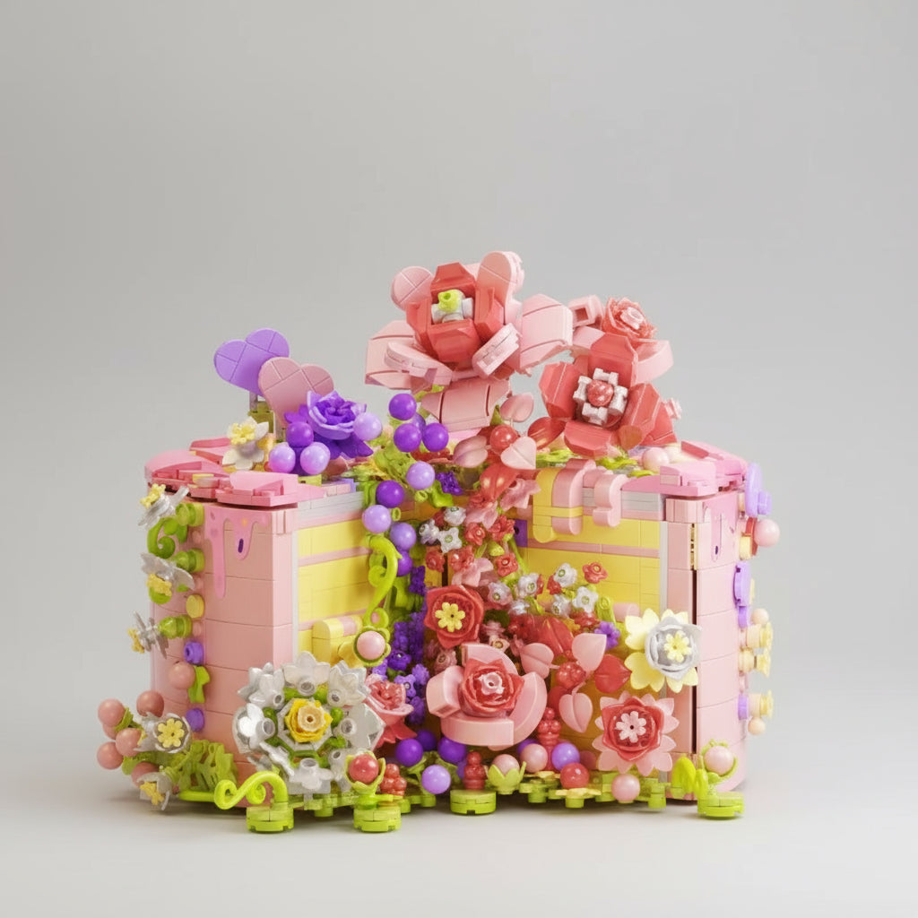 Rozen cake | Bouwsteentjes