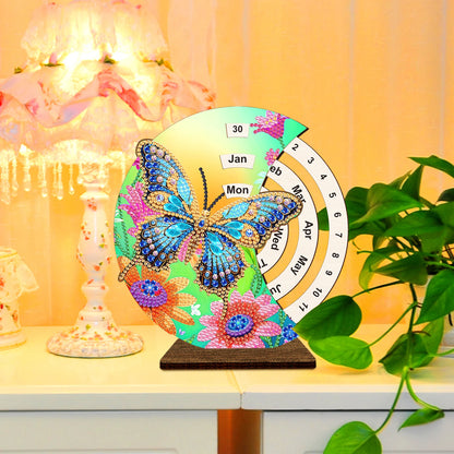 Blauwe vlinder | Kalender | Diamond painting