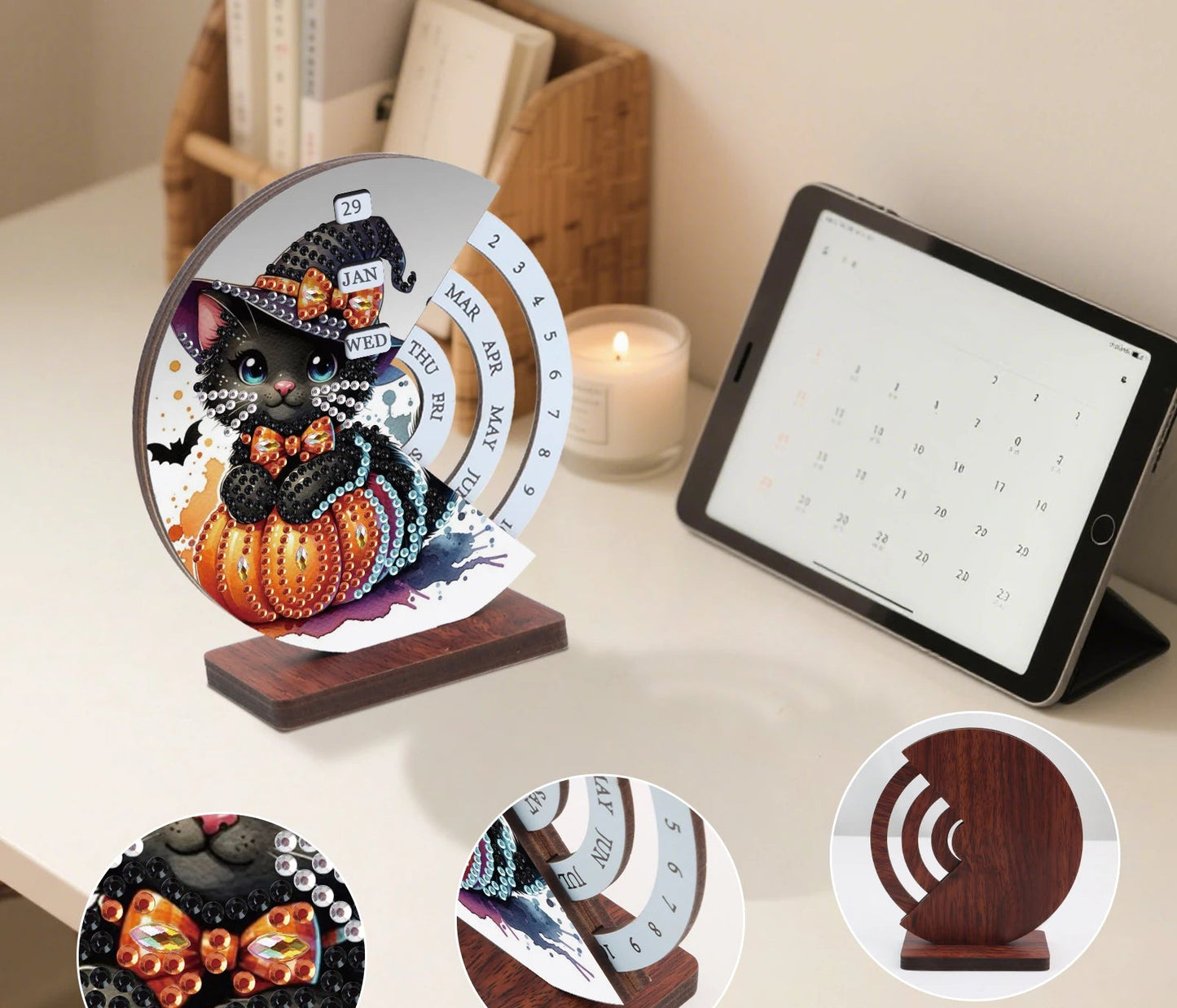 Halloween kat | Kalender | Diamond painting