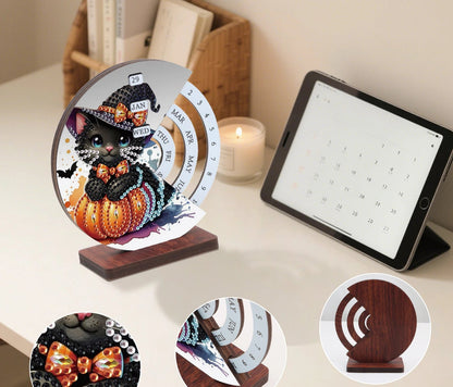 Halloween kat | Kalender | Diamond painting