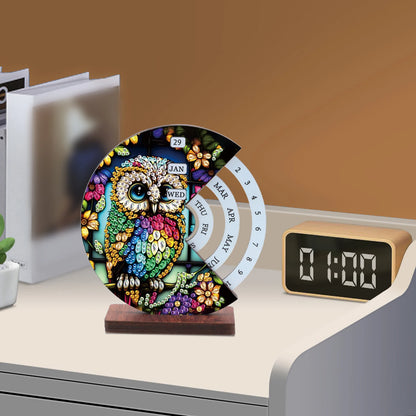 Gekleurde uil | Kalender | Diamond painting