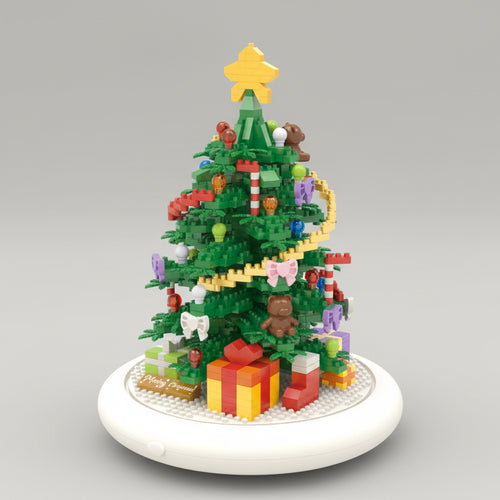 Versierde kerstboom | Bouwsteentjes