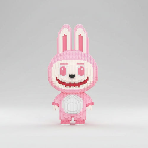 Mega Roze Labubu | Bouwsteentjes