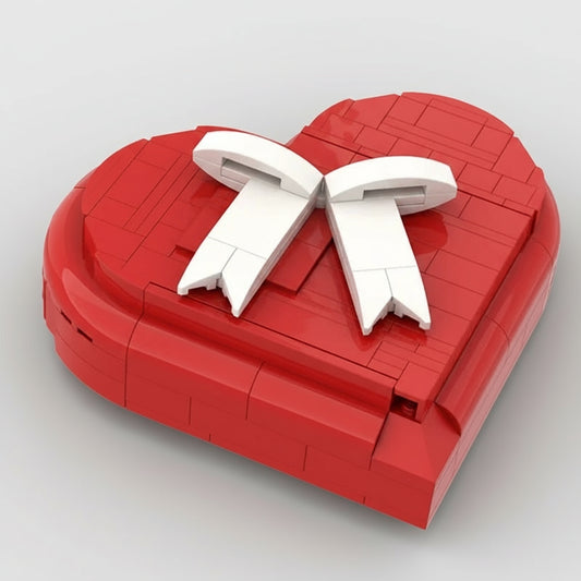 Doos hartjesvorm | Bouwsteentjes