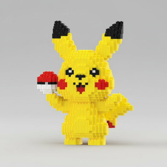 Klein bliksembeest met bal | Bouwsteentjes