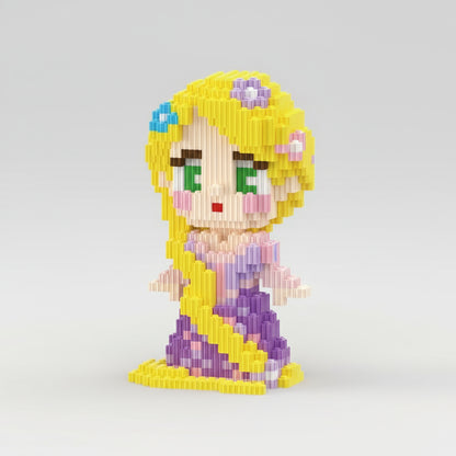 Prinses met lang haar | Bouwsteentjes