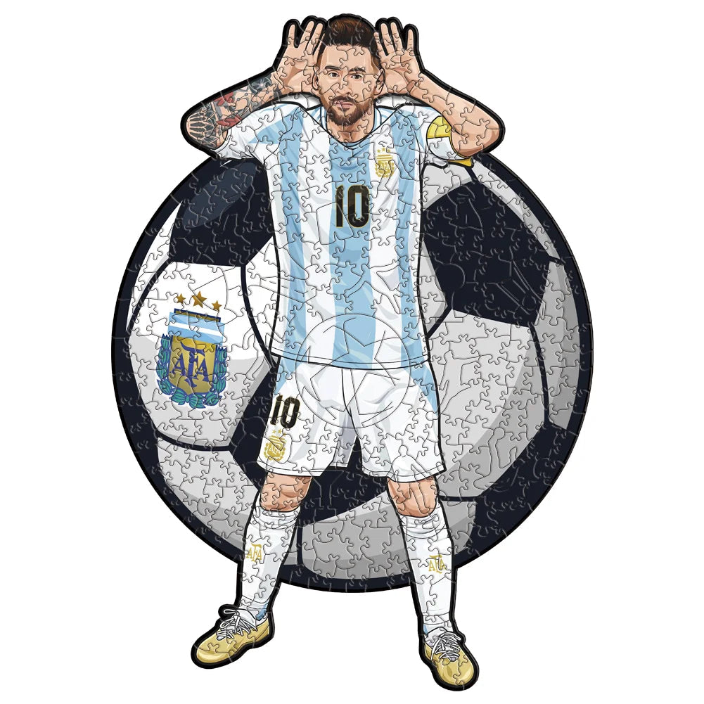 Messi Argentinië – Juichpose | Houten Puzzel