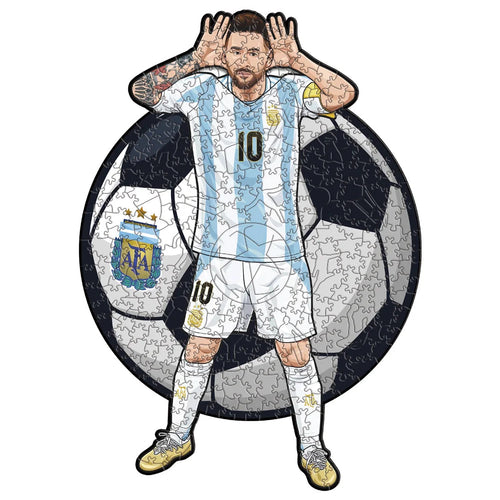 Messi Argentinië – Juichpose | Houten Puzzel