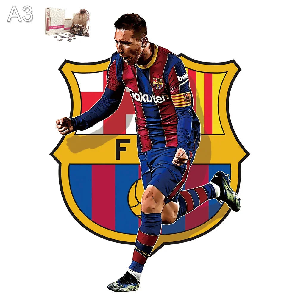 Messi Barcelona | Houten Puzzel