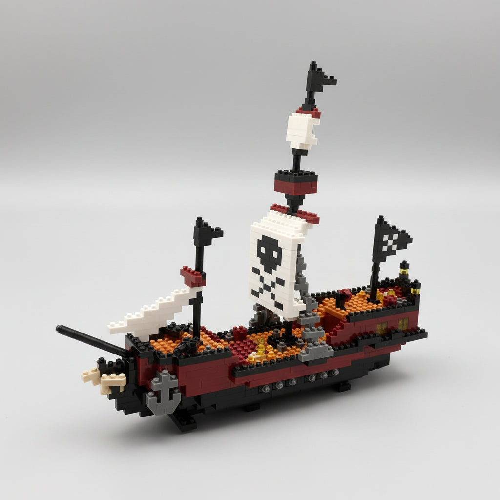Mini Piratenschip | Bouwsteentjes