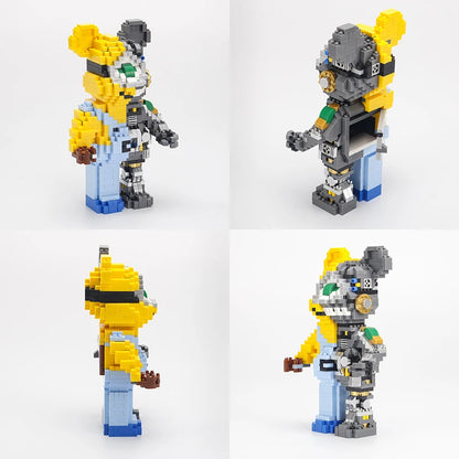 Geel wezen robot | Bouwsteentjes
