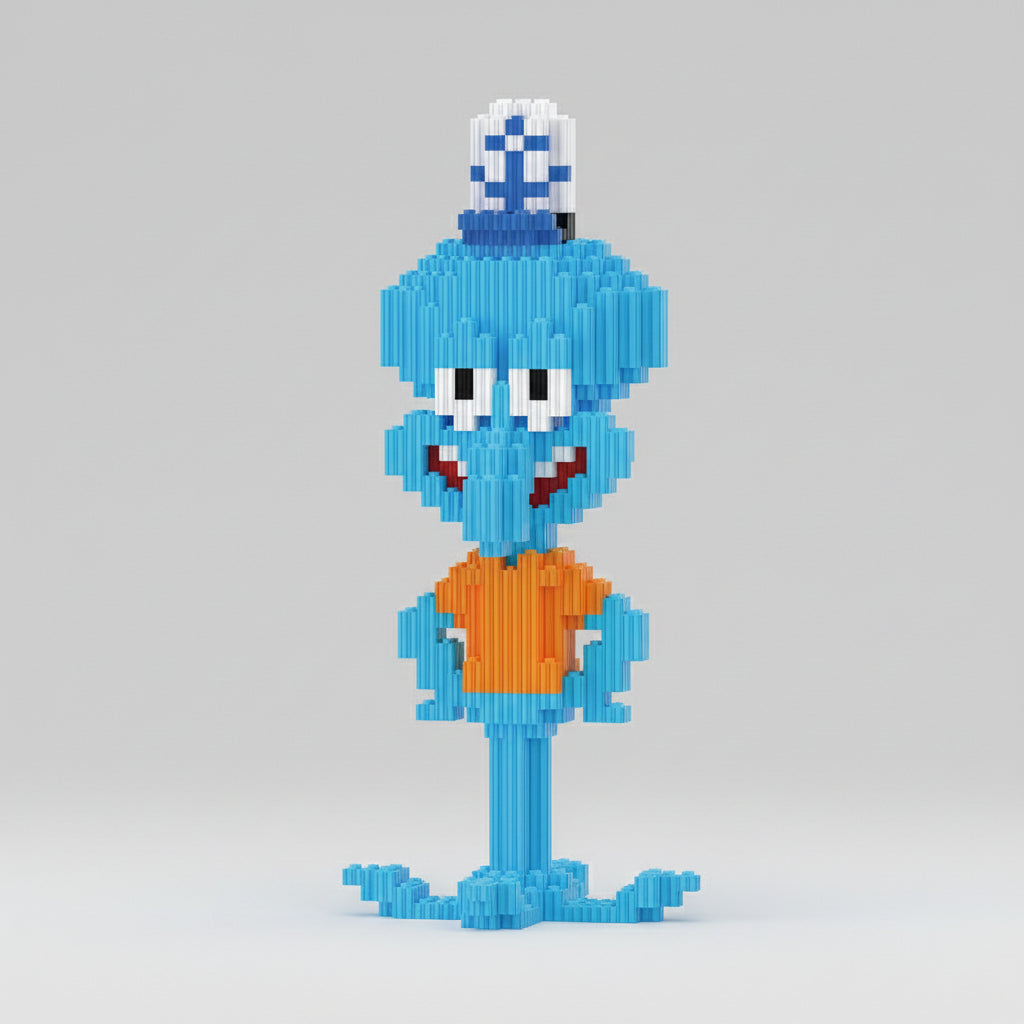 Blauwe Octopus | Bouwsteentjes